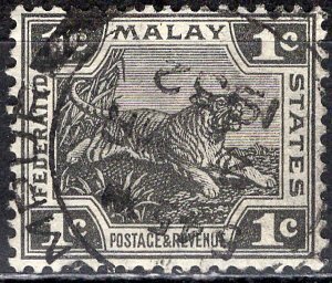 Malaya; 1923: Sc. # 50; O/Used Single Stamp