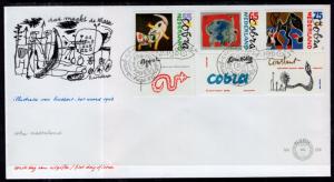 Netherlands 733-735 Children's Paintings U/A FDC