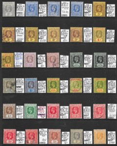 LEEWARD ISL. S/SHEET WITH SELECTION OF 1912-23 STAMPS MINT/USED PTSA £250+ (p)
