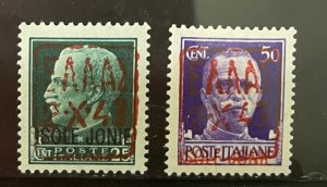 Ionian Island 1943. SC N26a-N27a  NH Set