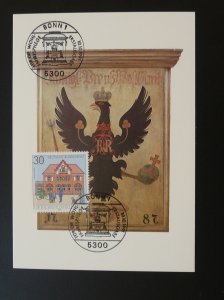 postal history Post Office sign in Prussia maximum card Germany ref 403-03