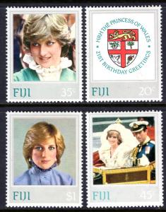 Fiji 470-473 Princess Diana MNH VF