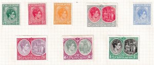 ST KITTS & NEVIS. GEORGE VI SET OF 8.   MM. 