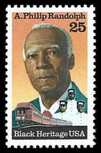 PCBstamps   US #2402 25c A.P. Randolph, Black Heritage, MNH, (39)
