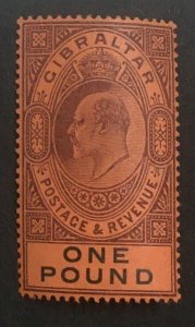 MOMEN: GIBRALTAR SG #55 1903 MINT OG NH £650+++ LOT #62601