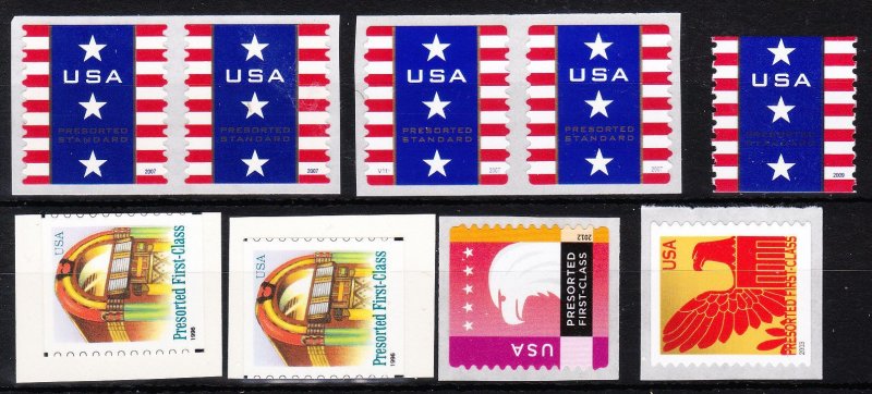 MOstamps - US Group of Mint OG NH Coil Presorted First Class - Lot # HS-E800