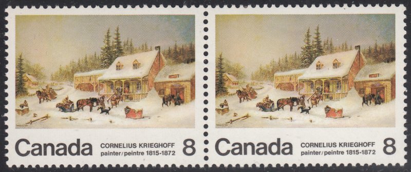 Canada 1972 MNH Sc 610 8c The Blacksmith's Shop Variety