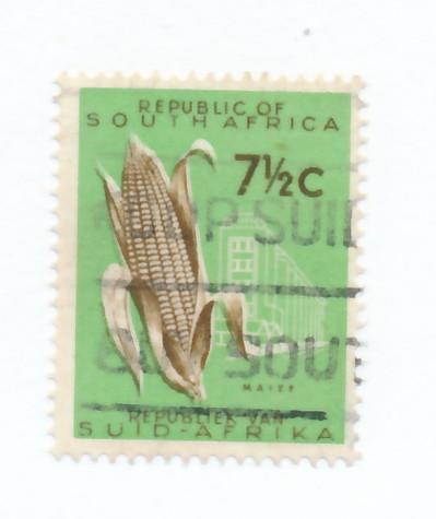 South Africa 1961  Scott 274 used - 7.1/2c, Corn