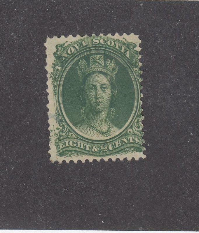 NOVA SCOTIA (MK4557)  # 11  FVF-MNH  8 1/2cts  QV /GREEN/WITH MARGIN CAT VAL $30