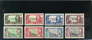 SOUTH RHODESIA 1935, 1937 ROYALTY 2 SETS OF 4 STAMPS MLH