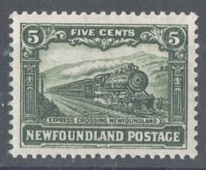 #176 5c Slate Green - Locomotive - VF-80 NH