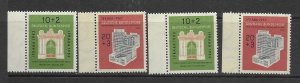 Germany B332-3 MNH set cpl. x 2, f-vf, see desc. 2020 CV$ 75.00