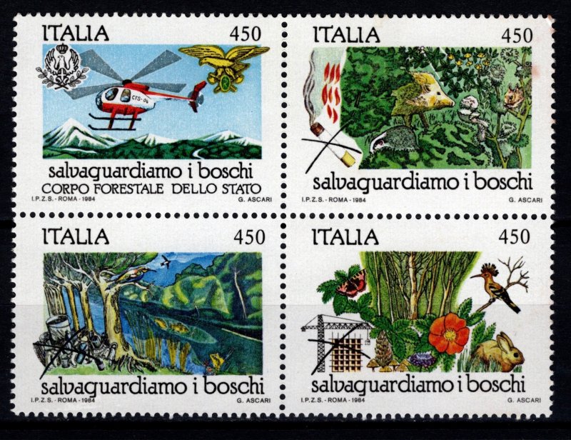 Italy 1984 Nature Protection, Forests Set [Mint]