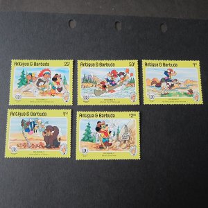 Antigua Disney Sc 890-894 set MNH