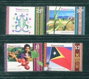 Timor 352-355 Independence MNH Stamp Set 2002