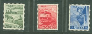 Norway #331-3 Mint (NH) Single (Complete Set)
