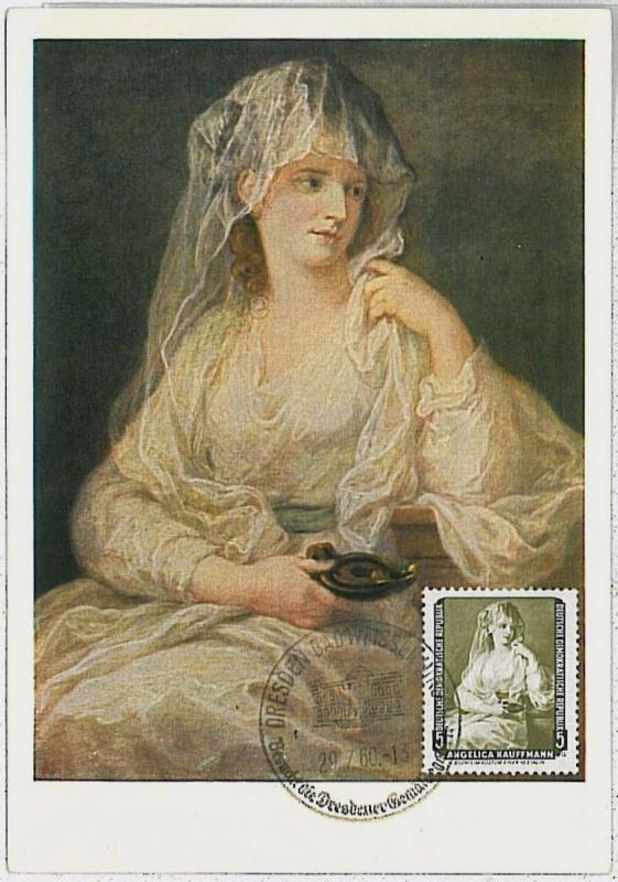 32333 MAXIMUM CARD - Art: GERMANY DDR 1960 - Angelica Kauffman