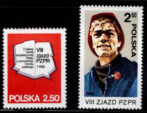 Poland Scott 2378-2379 MNH** PZRP Workers Party  set