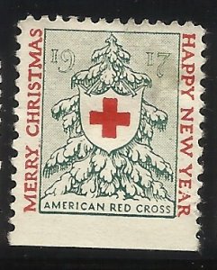 WX19 1917 Christmas Seal MNG Small perf tear lower right