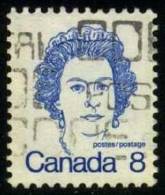 Canada #593 Queen Elizabeth II, used (0.25)