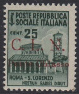 Italy CLN National Liberation(PARTIZAN) Ponte Chiasso - n. 4 cv 145$ MH*