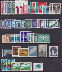 UN-NY Small lot, mostly MH. Few MNH from UN-Geneva