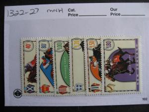 NEW ZEALAND Race horses set Sc 1322-7 MNH 