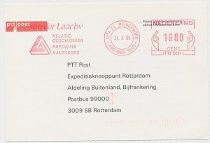 Postage due meter card Netherlands 1995 Mathematical figure - Heinenoord
