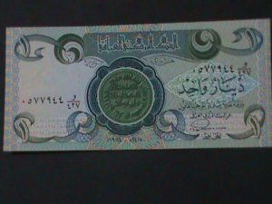 ​IRAQ CENTRAL BANK OF IRAQ-1 DINARS-UN- CIRCULATED BANK NOTE-VF-PATERM #4