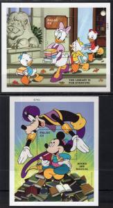 Palau 448-449 Disney's Souvenir Sheets MNH VF