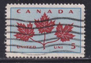Canada 417 Canadian Maple Leaves 5¢ 1964