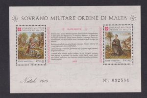 Sovereign Military Order of Malta 1979 sheet Christmas