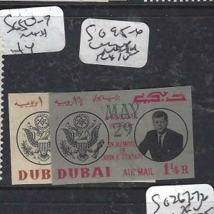 DUBAI     (PP0308B)  KENNEDY  IMPERF  SG  95-6   MNH