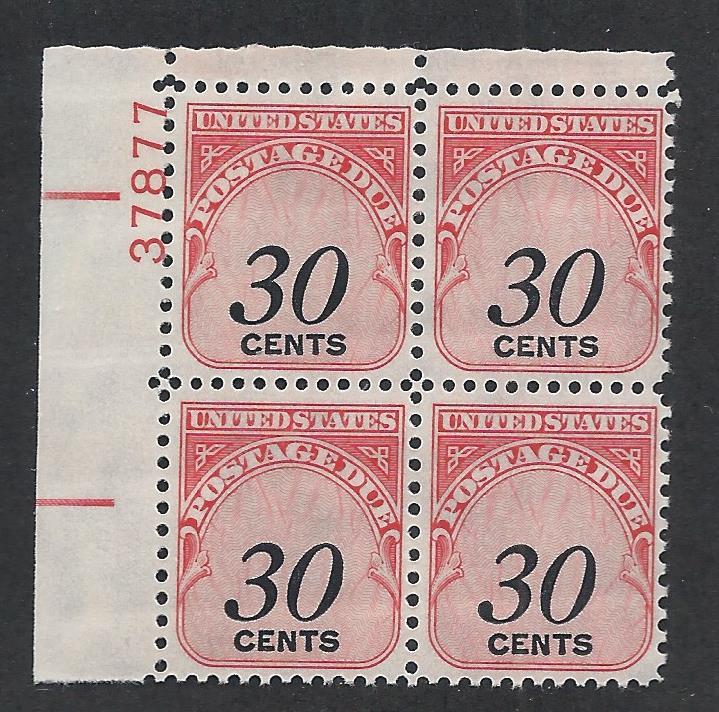 UNITED STATES SC# J98 FINE MNH 1959 PL#37877 SHINY GUM UL