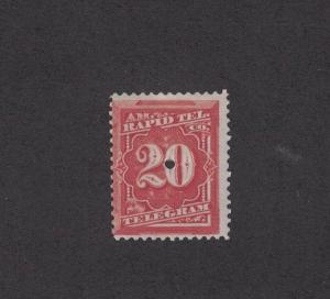 Scott 1T6 Telegraph Stamp. Single  Punched.   #02 1T6