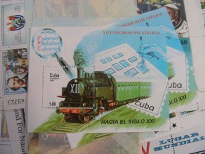 CUBA, Excellent accumulation of Souvenir Sheets & other Stamps