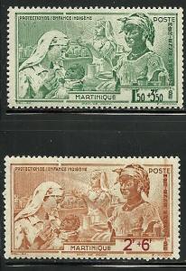 Martinique # CB1-2, Mint Hinge Remain