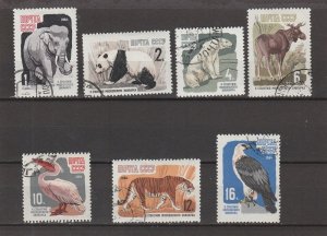 Russia  Scott#  2905-2911 CTO  (1964 Moscow Zoo 100th Anniversary)