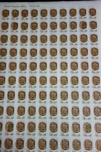 Ukraine Stamps 1992 Rare Set of 12 imperforate Sheets of 100