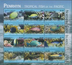 Cook Islands Penrhyn 2013 SG638 Tropical Fish MS MNH