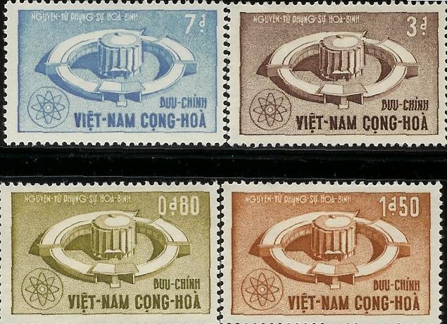 South Vietnam 1964 - SC#231-34 Atomic Energy Reactor Set NH