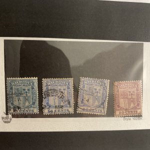 MAURITIUS Scott 175-178 Used, 175 Has Pinhole (SCV=$22.25) 