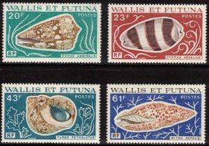 WALLIS & FUTUNA 1976 Sea Shells; Scott 189-92; MNH