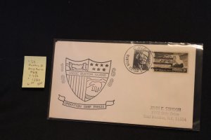 Scott US 956 & 1280 on cover CGC Burton Island on Deep Freeze (#406)