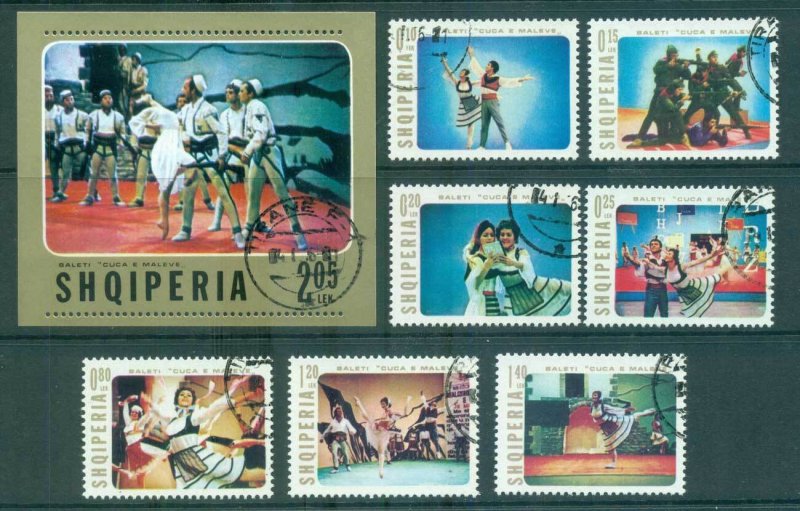 Albania 1976 Ballet, Mountain Girl + MS CTO lot69831