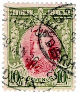 (I.B) Southern Rhodesia Revenue : Duty Stamp 10/-