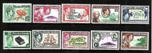 Pitcairn Is.-Sc#1-8- id12-Unused light hinged KGVI set-1940-51-please note