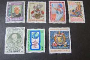 Austria 1982 Sc 1206-12 sets(7) MNH