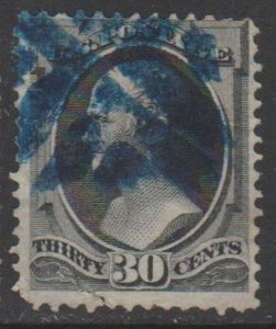 U.S.  Scott #154 Hamilton Stamp - Used Single