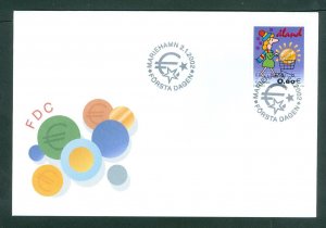 Aland. 2002 FDC. Introduction Of The Euro. Sc. # 201